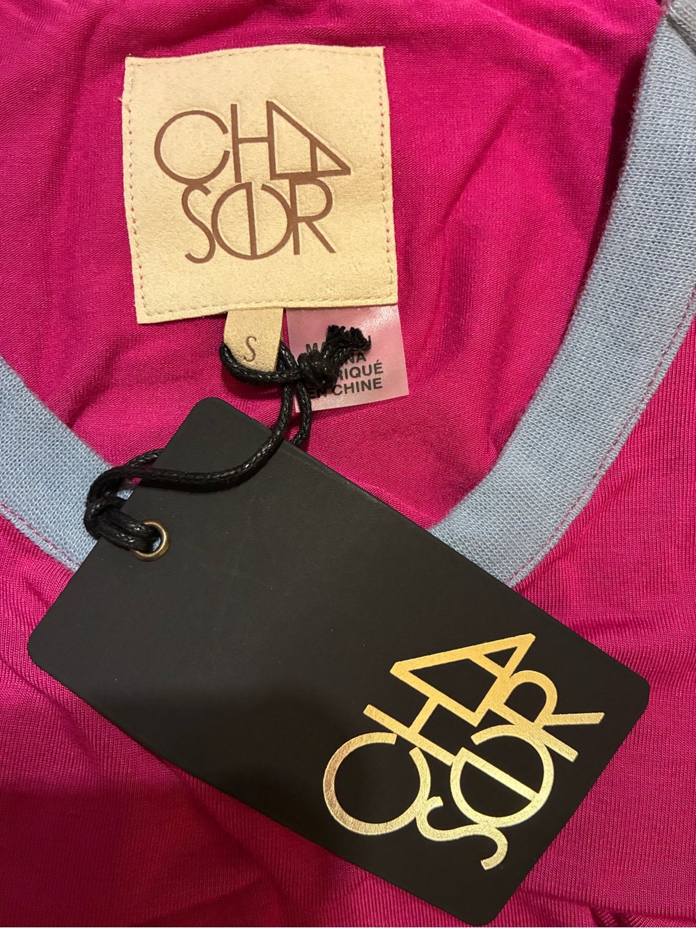 Chaser Contrast Ringer Long Sleeve Top - Picture 5 of 6